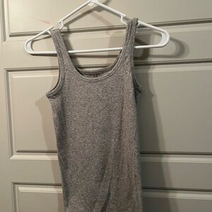 Everlane Heather Gray Ribbed Tank Dress